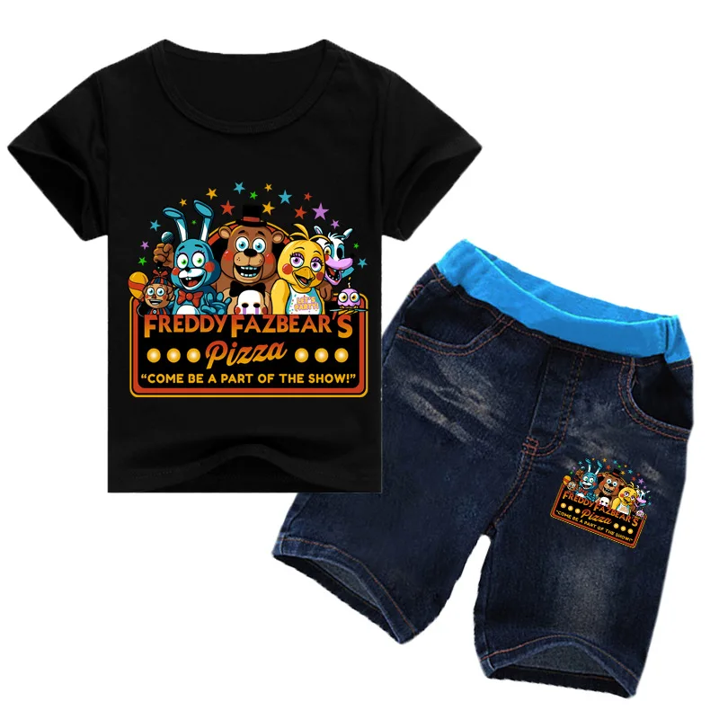 Комплект детской одежды для мальчиков и девочек Five Nights At Freddys футболка с коротким