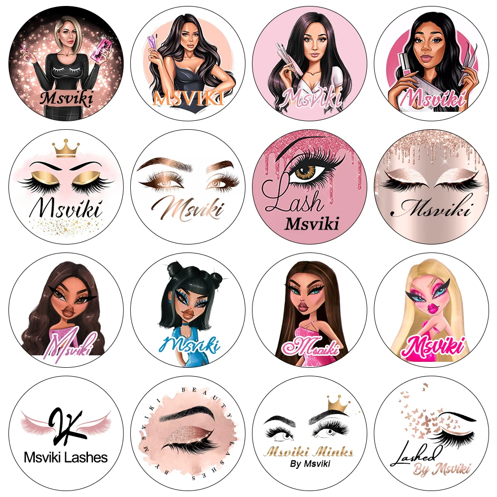 Eyelashes Customized Logo Stickers 25MM Mink Eyelash 40/80/100/120/160/200/240 Pieces Design Private Wholesale | Красота и здоровье