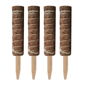 

4 Pack Coir Totem Pole Coir Moss Totem Pole for Plant Support Extension Climbing Indoor Plants pers 50cm