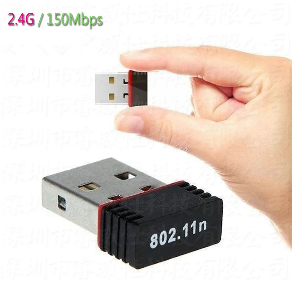 

USB Networking Card 802.11 b/g/n 2.4GHz LAN Adapter 2.0 WiFi Wireless Network MT7601 150Mbps Wireless Adapter 150M