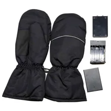 Зимние перчатки для катания на лыжах с подогревом, теплые перчатки для пальцев, ночные Светоотражающие уличные термоизоляционные теплые перчатки для альпинизма, лыжного туризма