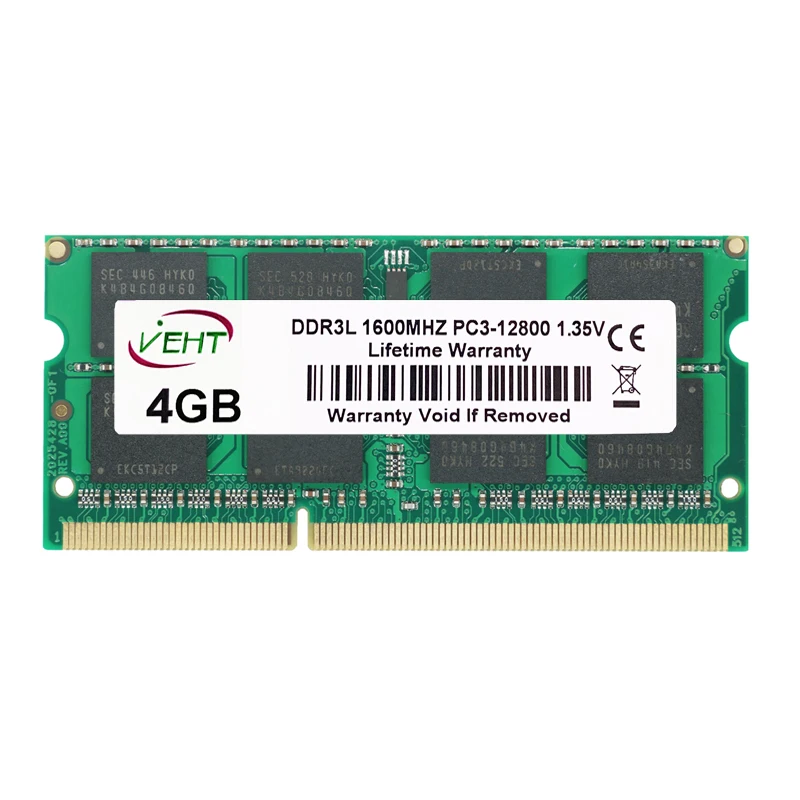 DDR3L RAM 4GB 8GB 1066 1333 1600MHZ PC3 10600s Laptop Computer Memory Modul SODIMM RAM Low voltage 1.35V PC3 12800s ddr3 ram