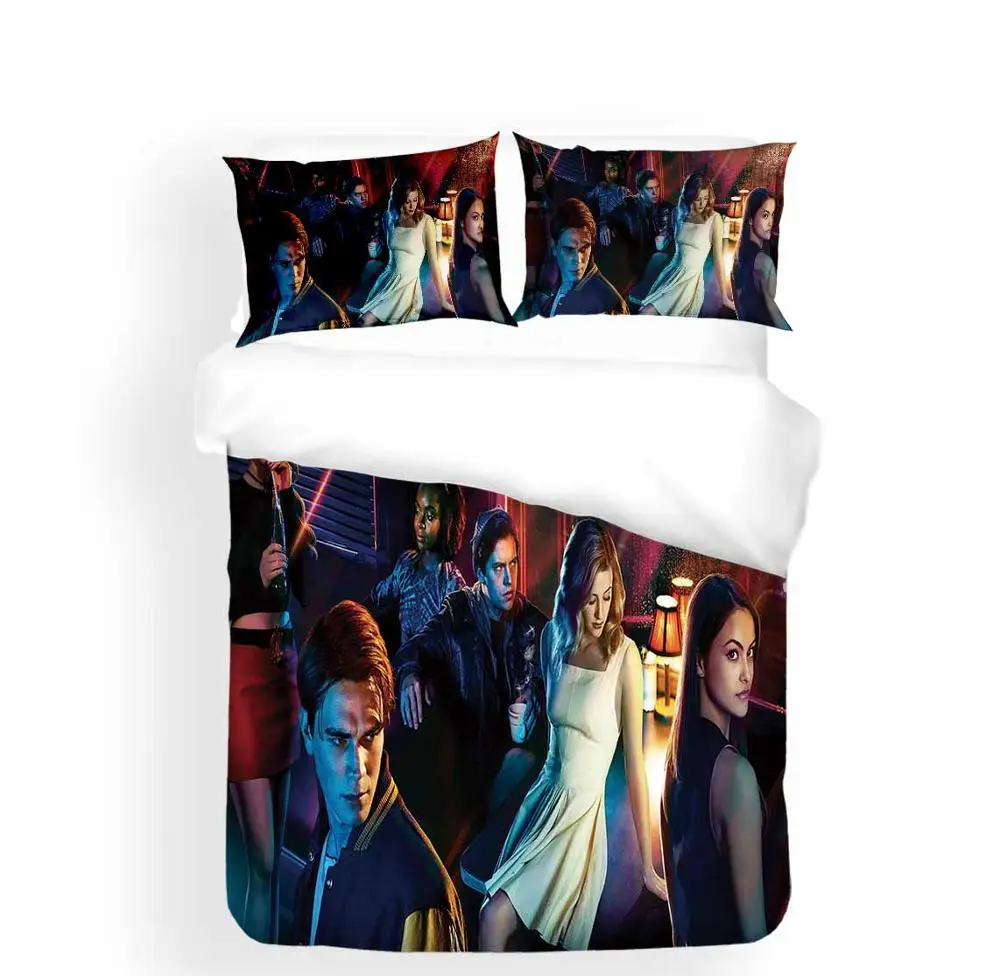Riverdale Home Bedding Set Single Double Full Queen King Size Bed Linen Set Movies Character 3D Print Comforter Cover Pillowcase Riverdale Home Bedding Set Single Double Full Queen King Size Bed Linen Set Movies Character 3D Print Comforter Cover Pillowcase
