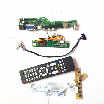 

For B140EW01 V3 V5 keyboard+Remote+Inverter LCD panel monitor LVDS 1CCFL 30Pin HDMI VGA USB AV RF T.V56 drive card board DIY kit