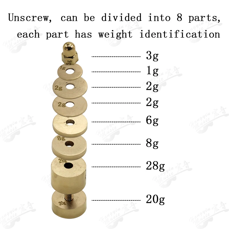 piano tuning tool 1400A White key weight measurement weight copper/weight 70g piano tuning wrench