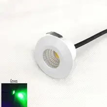 1 шт. белый корпус зеленого цвета мини светодиодный локальный светильник 3,5 Вт 39 мм 95 V-277 V ювелирные изделия Дисплей потолочные споты встраиваемые шкаф точечный светильник