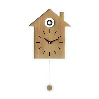 

Cuckoo Clock Living Room Wall Clock Reset Bird Cuckoo Alarm Clock Watch Modern Brief Home Decorations Day Time Alarm