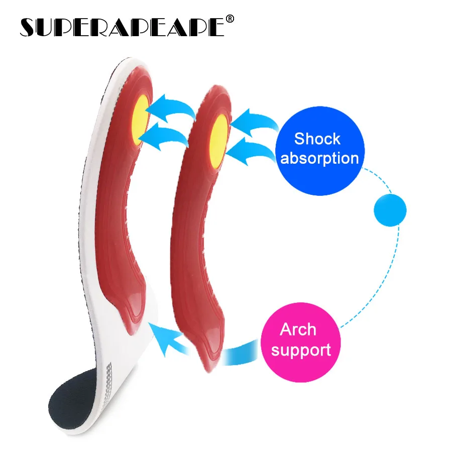 Ортопедические стельки EVA с плоскостопием, ортопедические стельки для облегчения давления воздуха, амортизирующие стельки