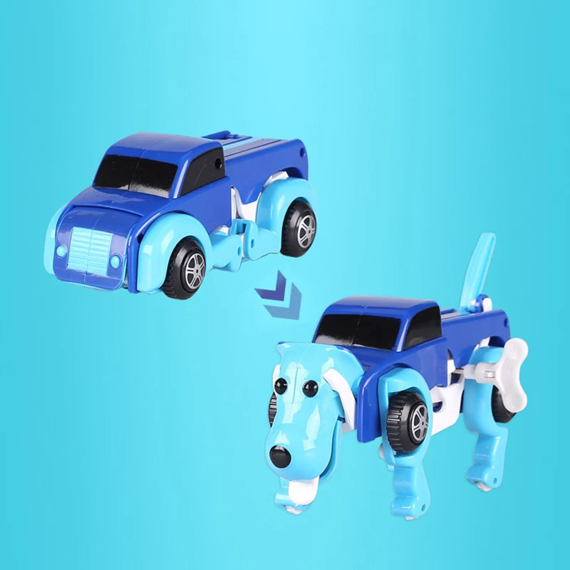 Заводная игрушка Автоматическая деформационная машина собака бояться высокое качество Дракон Год подарок ребенку FT004