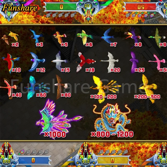 Bird's Paradise 2 USA Amusement Park Arcade Cabinet Fish Table Gambling Shooting Video Game 3