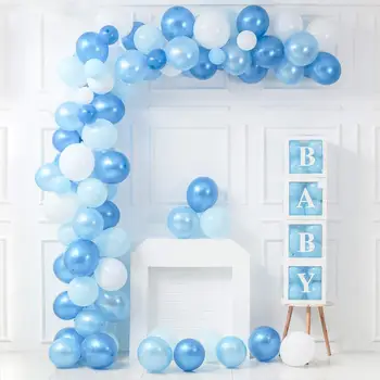 

Blue Pink Baby Shower Garland Its a Girl Boy Babyshower Balloons Set Decorations Party Supplies Gender Reveal Game Kids Birthday