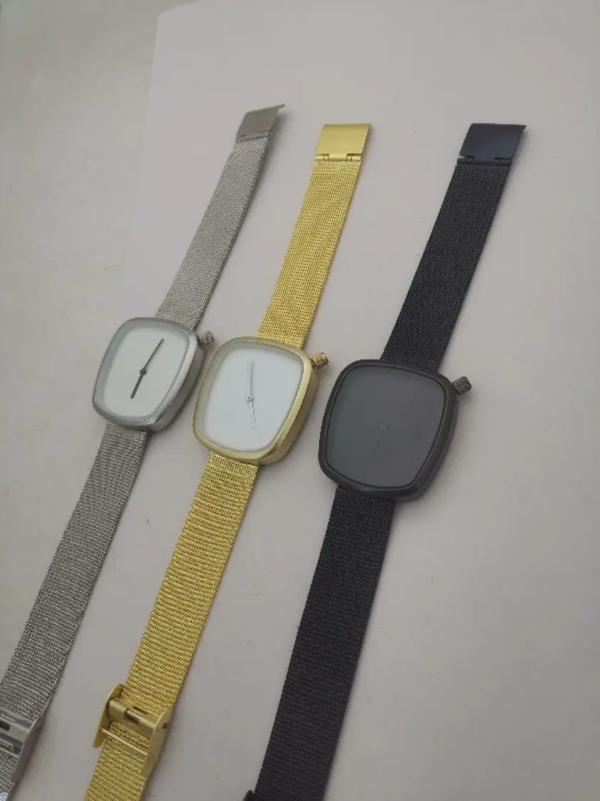 2022 Dating casual fashion minimalist quartz Vintage leather bracelet male watch female watch corelogio masculino reluple watch