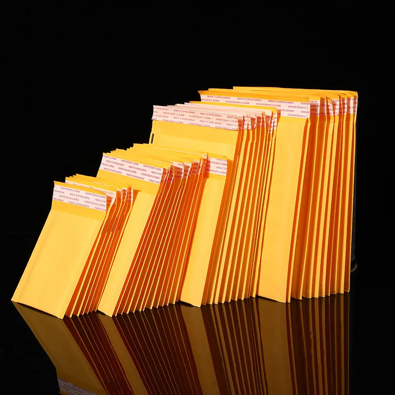 Bolsas de papel Kraft de 13 tamaños, 10 Uds., bolsas de sobres de burbujas, sobres de correos acolchados, sobres de envío con embalaje de burbujas, bolsos de mensajería, bolsas de almacenamiento