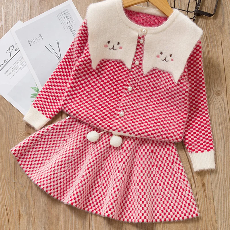 Платье для маленьких девочек; сезон осень-зима; платья принцессы с рисунком; топ в клетку и платье для девочек; детское праздничное платье; весенняя одежда для детей