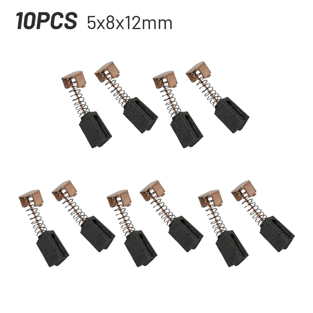 10Pcs Motor Carbon Brush Power Tool Graphite Brushes Replacement For Black Decker Angle Grinder G720