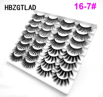 

HBZGTLAD 16/18 pairs 3D Mink Lashes Natural False Eyelashes Dramatic Volume Fake Lashes Makeup Eyelash Extension Wispy Eyelashes