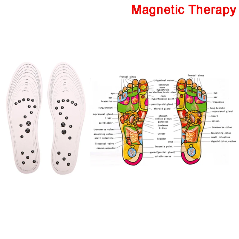 1 пара для похудения памяти хлопок для мужчин женщин Спортивная обувь Pad магнитный массажер для терапии ног стельки способствует циркуляции крови