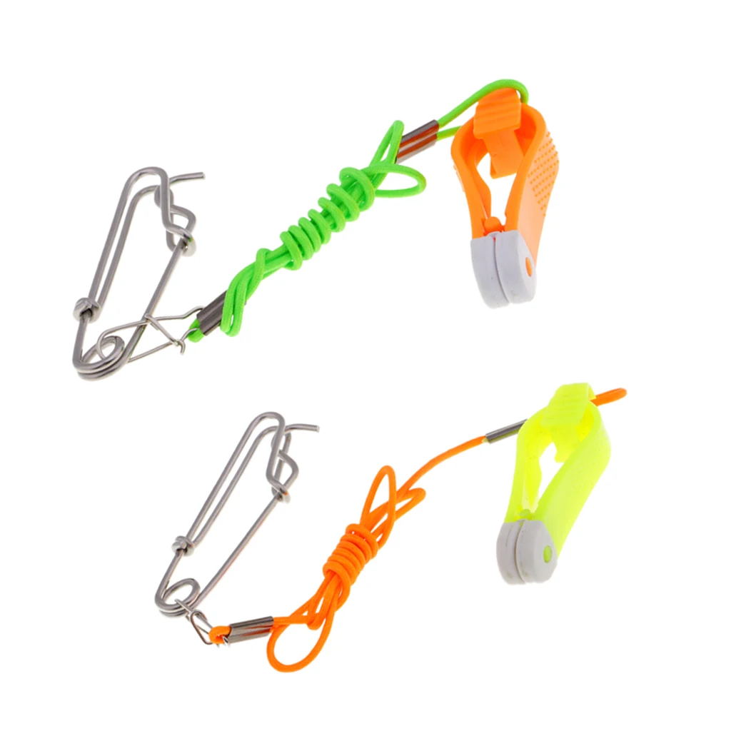 

2pcs Mini Power Grip Plus Downrigger Release Clips 17'' Leader Trolling Snap for Boat, Kite and Planer Boards Fishing