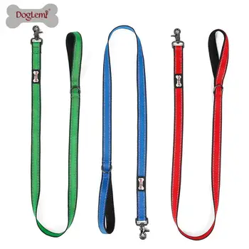 

Free Shipping Heavy Duty Reflective Dog Leash Delux Nylon Pet Lead with Padded Handle