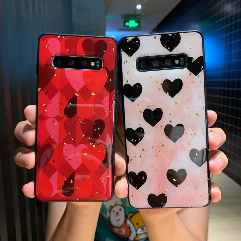 Чехол с золотым блеском для Samsung Galaxy S8 S9 S10 S10e Note 8 9 10 Plus A10 A20 A30 A30s A40 A40s A50 A50s |