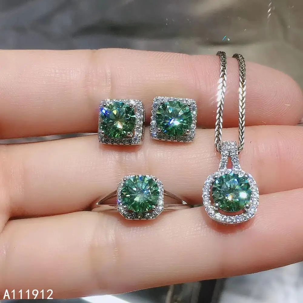 Kjjeaxcmy Fine Jewelry Natural Mosang 