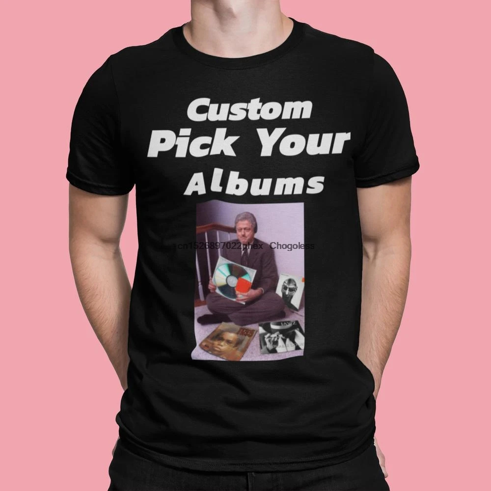 Футболка Билл Клинтон Swag Meme на заказ Выберите любой 4 альбома Мужская и женская