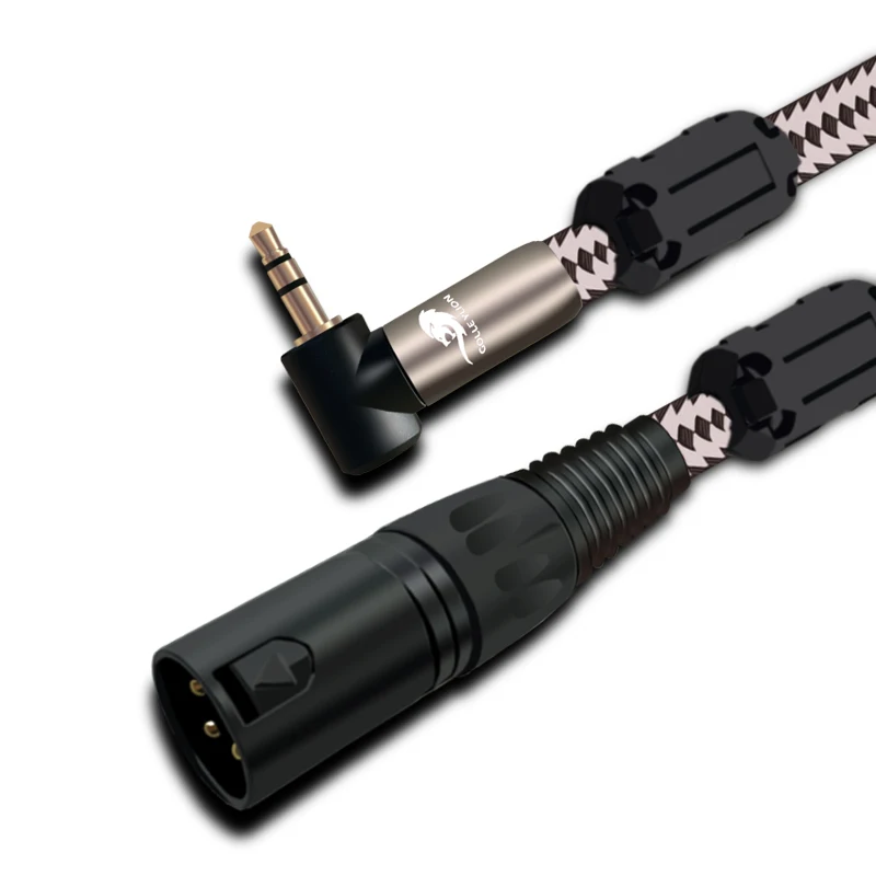Стерео 1/8 ''Джек 3 5 мм штекер к XLR аудио кабель для iPhone ПК микрофон микшер