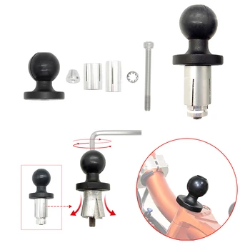 

Motorcycle Bike Mount Fork Stem Base with Ball for Mobile Phone Holder Camera Support RAM Mount 360 Degree Rotation