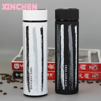 

NEW Fashion Double Wall Thermos Tea Coffee mug Cup Stainless Steel Vacuum Flask Insulated with Infuser Thermocup Best gift