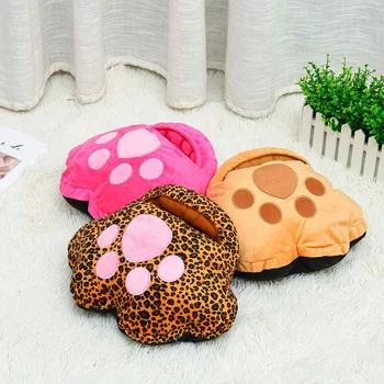 

Portable Electric Heated USB Charging Plush Cat Claw Warm Foot Super Soft Hand Warmers Winter Warm Soft Short Plush Foot Warmer