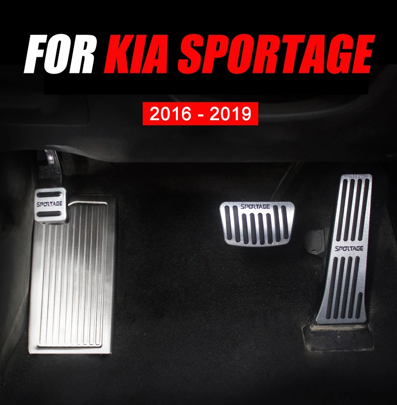 Для KIA SPORTAGE AT автомобильный Стайлинг педаль акселератора педаль тормоза подножка педали без сверления чехол Аксессуары