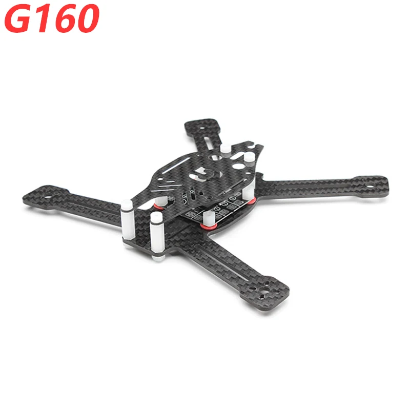 Diatone Grasshopper 160 G160 карбоновая интегрированная Гоночная Рама Комплект Радиоуправляемый Дрон с BEC распределительная плата питания