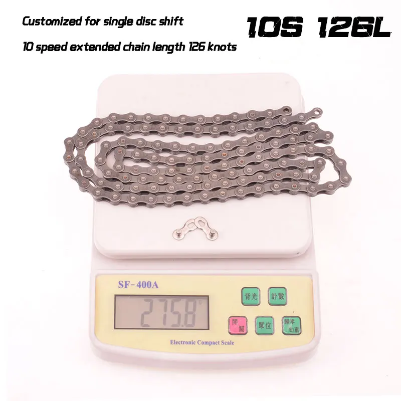 YBN X12L x10 x10sl x9sl x11sl велосипедная цепь 9 10 11s Золотой горный шоссейный велосипед sram SHIMANO 116 Длина велосипедная цепь - Цвет: 10S gray 126L
