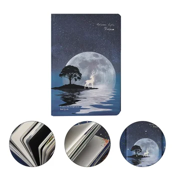 

1pc Journal Notebook Beautiful Elegant Hardcover Colored Notebook Stationery Diary Book for Students Girls Women