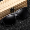 GM New Arrivals Black Wooden Polarized Sunglasses for Men Bamboo Sunglasses Red UV400 Lenses Fashion Driving Shades S5523 ► Photo 2/6