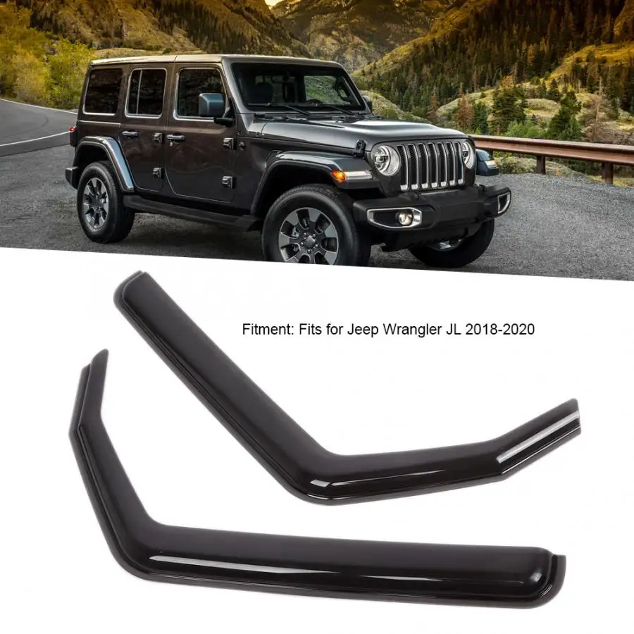 Солнцезащитный козырек от дождя, козырек от солнца, защита от дождя, дефлектор, подходит для Jeep Wrangler JL, 2 двери, 2 двери