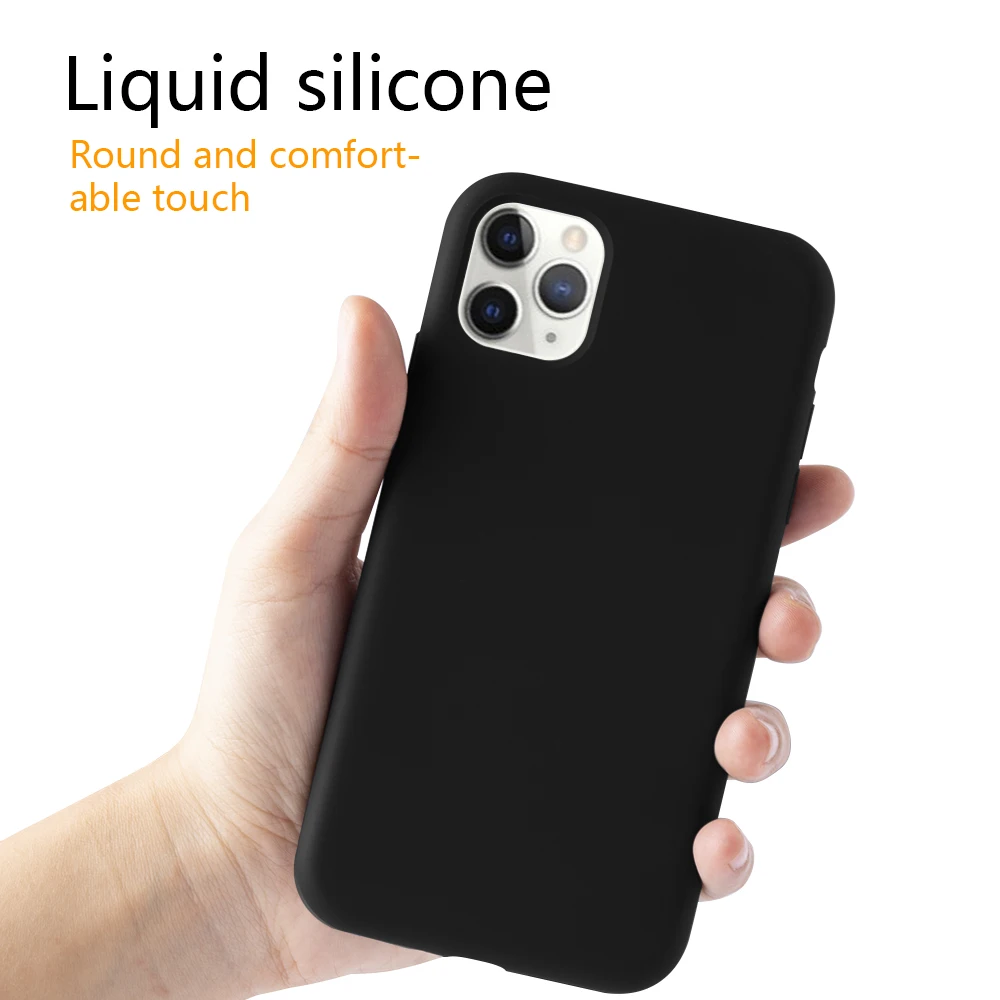 Для Iphone 11 Pro Max чехол Чехол для мобильного телефона жидкий силиконовый защитный чехол оболочка 1 шт