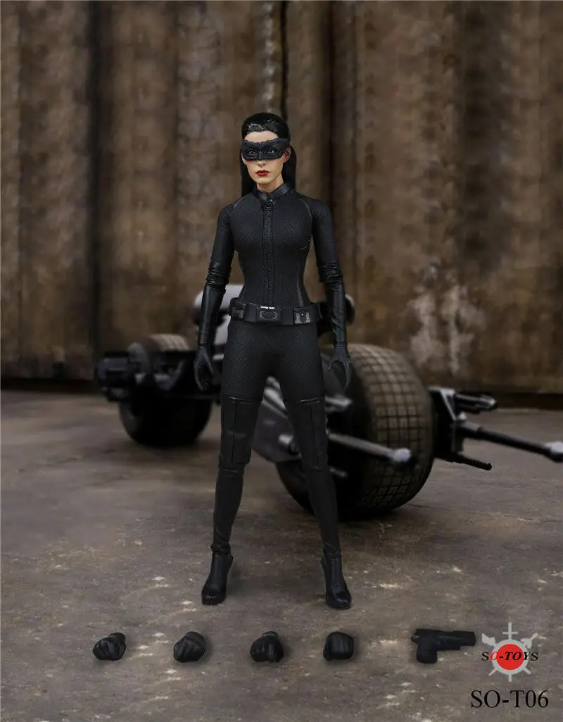 SO-T06 1/6 весы женский фигурный аксессуар Бэтмен carwoman голова лепка и набор одежды фигурка модель для 12 дюймов фигурка тела