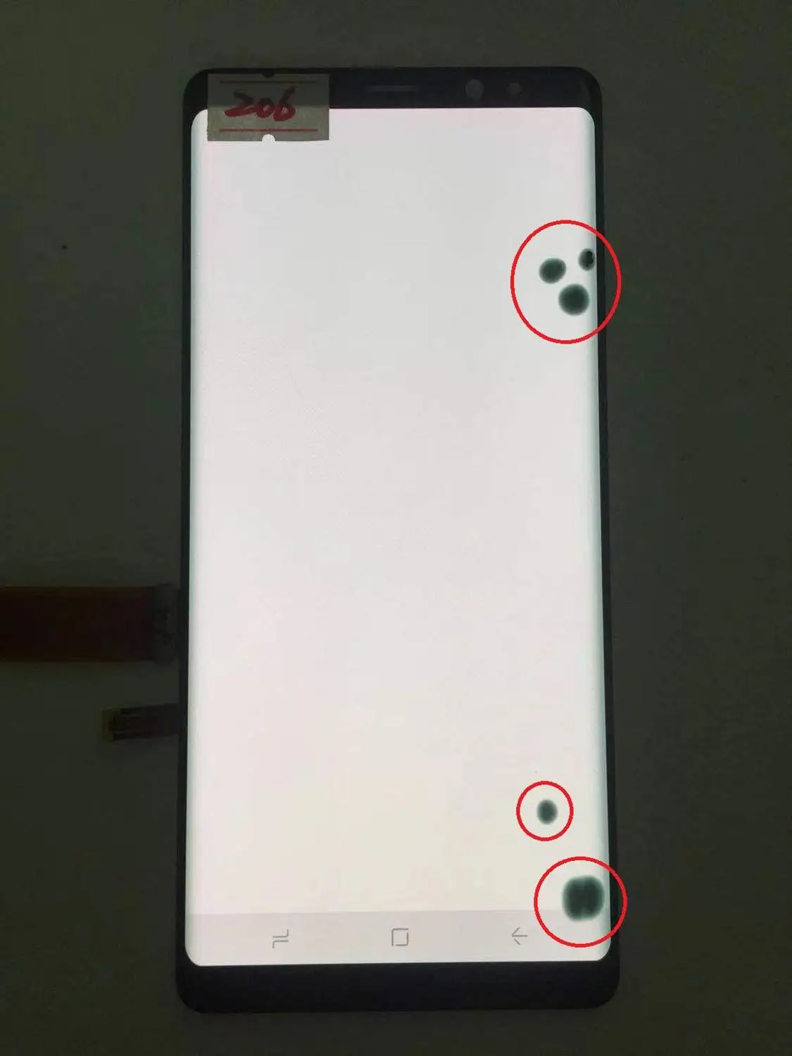С черными точками супер AMOLED с рамкой lcd для samsung Galaxy NOTE 8 lcd N950A N950U N950F N950V дисплей+ сенсорный экран в сборе - Цвет: NO.206 Gray Frame