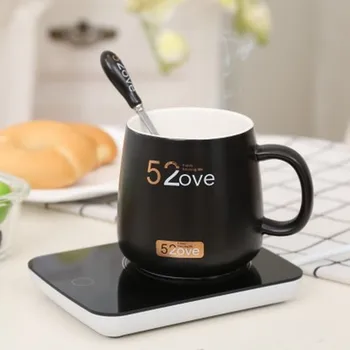 

Coffee Mug Ceramic Intelligent Thermostat Cup Automatic Induction Insulation Base Cups Heater Milk Coffee Mug Company Gift Cup