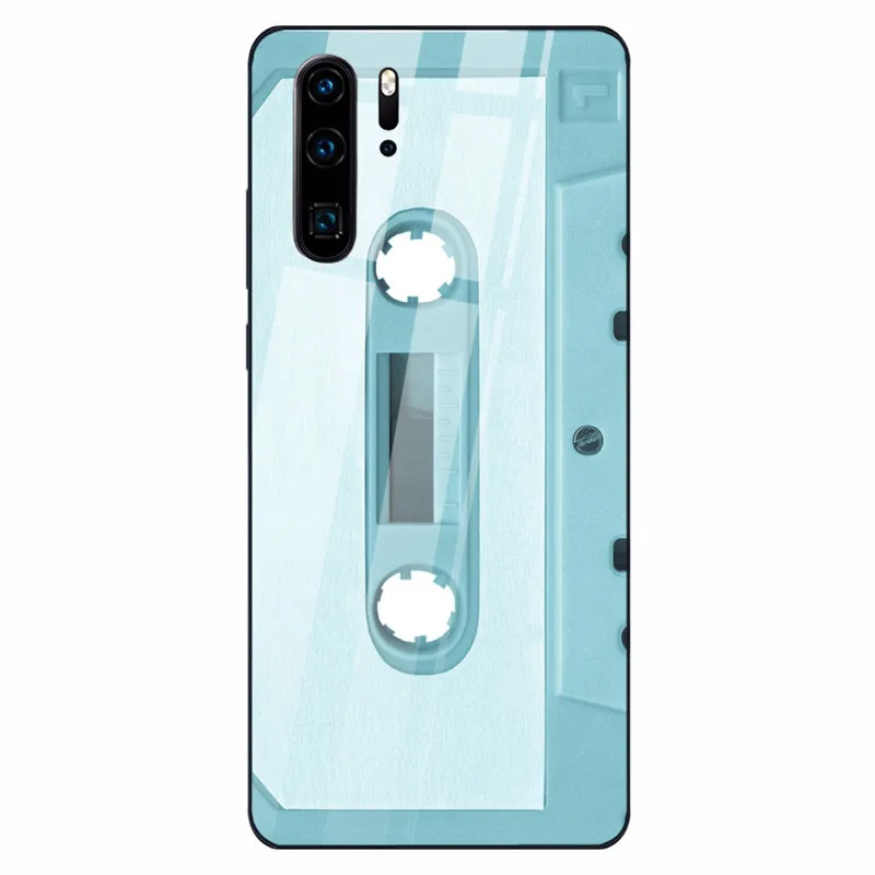Чехол на магнитной ленте для huawei P30 Lite P20 mate 20 Lite Nova 3 P smart Z для Honor 9 10 Lite 8X Max Модный чехол из закаленного стекла - Цвет: 09