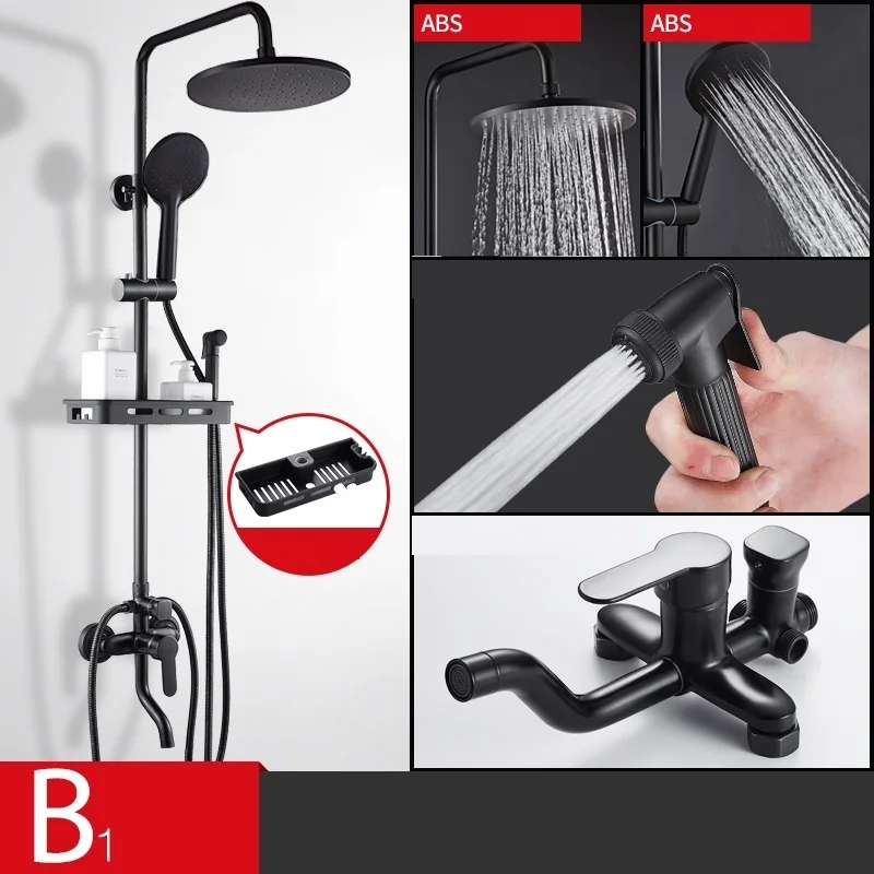 Regendouche Black timna Douchette Regadera De Prysznic панель Ducha Painel Doucheset Eletrico Chuveiro душ для ванной комнаты
