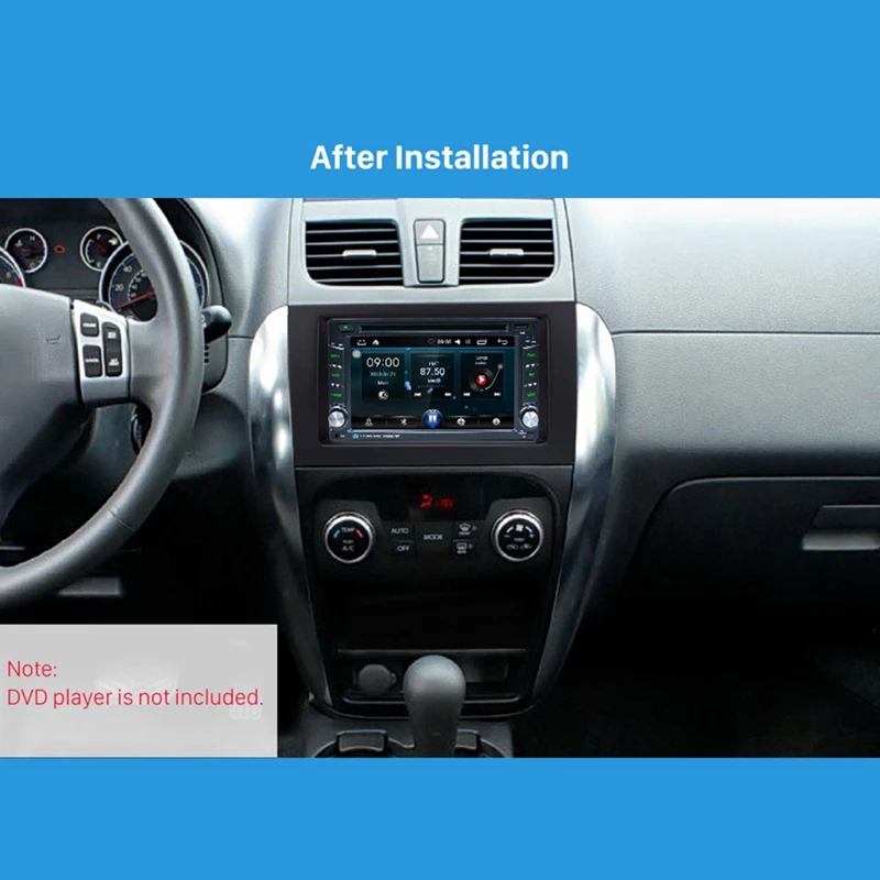 2Din Автомобильная стерео радио Панель Аудио отделка рамка для Suzuki SX4 2007-2013 для Fiat Sedici 2005