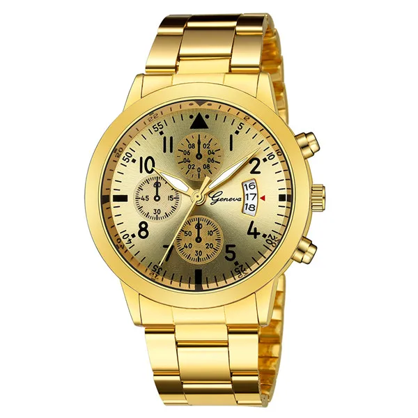 Relojes Hombre часы мужские модные спортивные кварцевые мужские часы, наручные часы Топ бренд класса люкс деловые водонепроницаемые часы Relogio Masculino - Цвет: gold