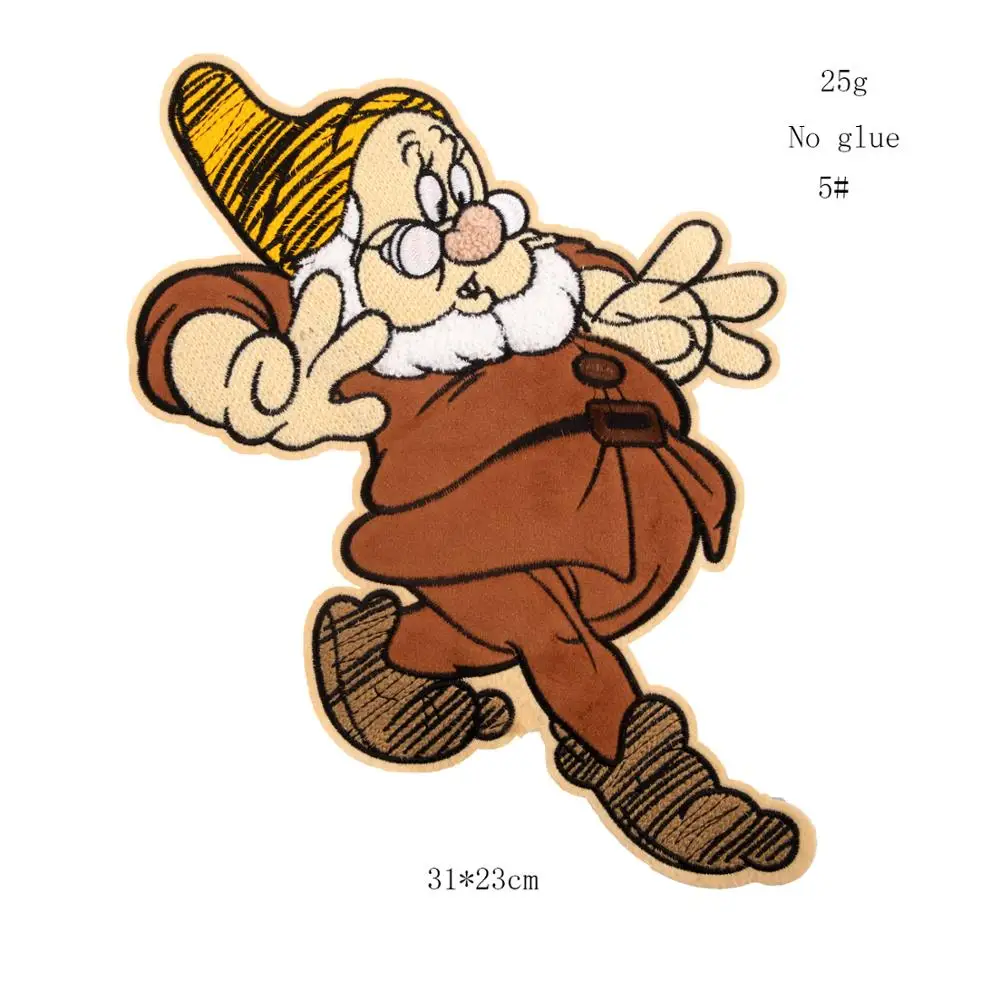 新着七人の小人刺繍パッチアップリケジーンズやバッグに縫う 1