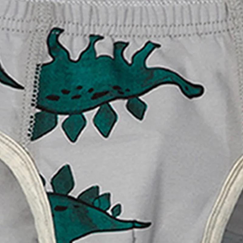 WeLaken Kids Boxer For 2-6Yrs Boys Dinosaur Panties 3 Pcs/lot Cartoon Boys Underwear Soft Breathable Baby Panties Underpants