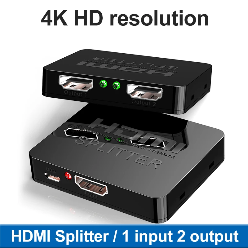 1080P Full HD 4K HDMI сплиттер 1x2 1x4 усилитель втулка ретранслятора 3D