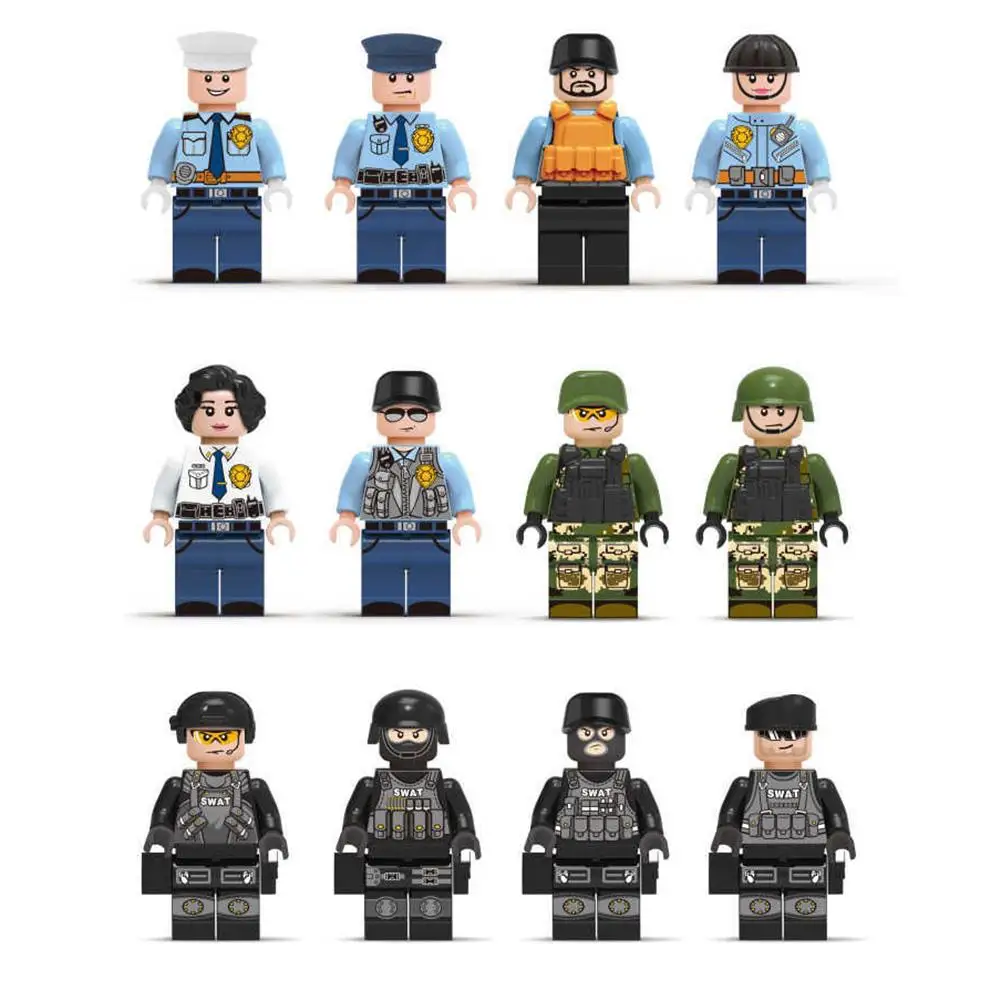 Legoings спецназ военные строительные блоки детские игрушки солдатики кирпичи