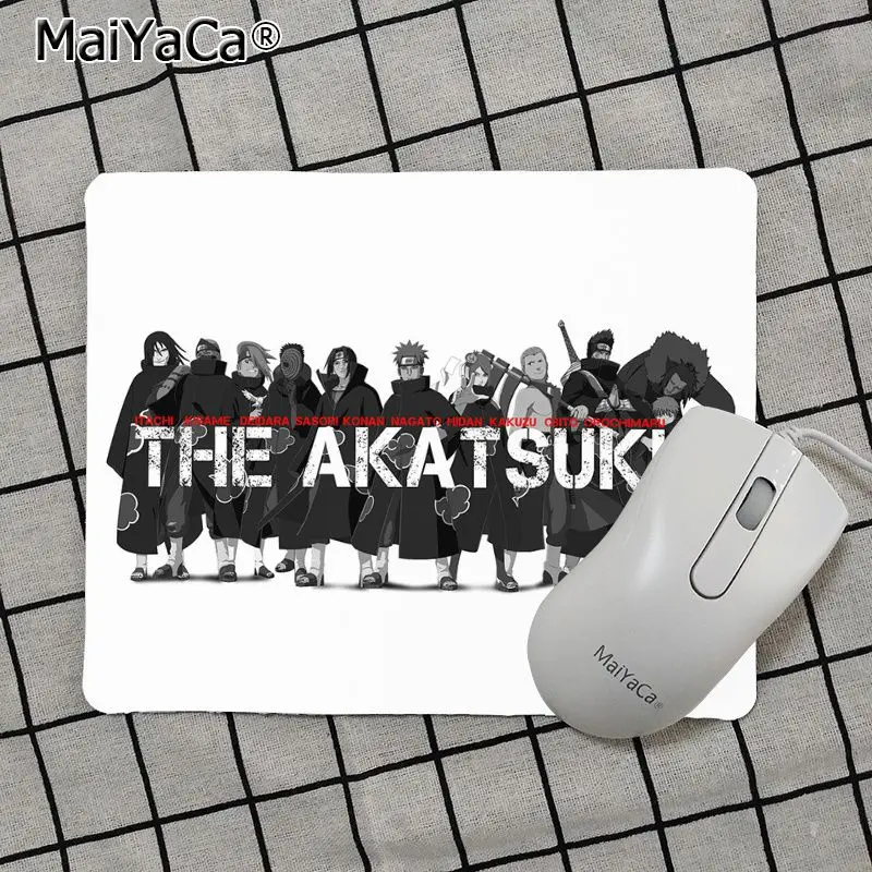 MaiYaCa Высокое качество Наруто Akatsuki аниме силиконовый коврик для мышки игра Лидер продаж подставка под руку мышь