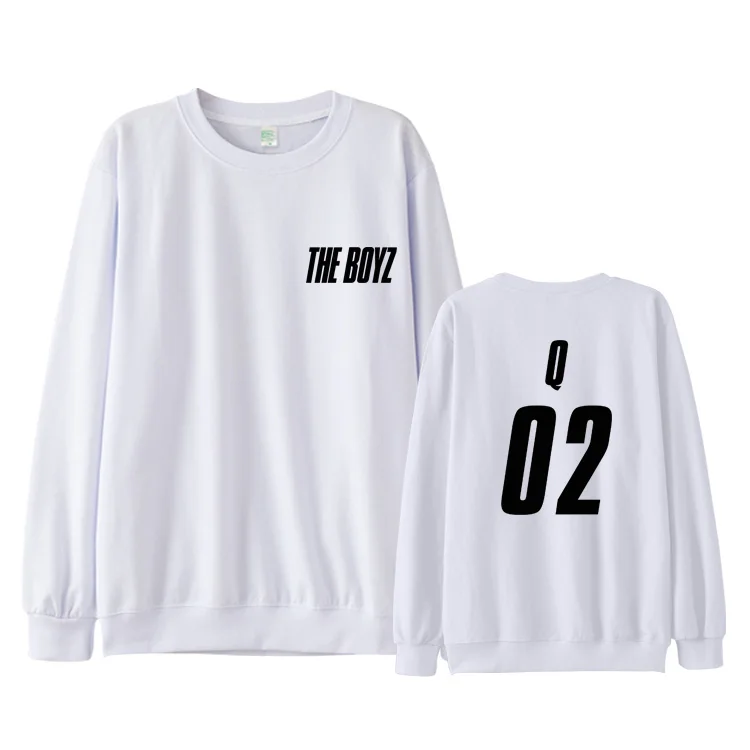 THE BOYZ THE START пуловеры толстовка с длинным рукавом зимние повседневные с круглым воротником для женщин/мужчин свободный логотип, название крутой свитшот